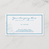 水彩葉の花 名刺 (裏面)