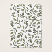 水彩葉イヤリングカード (裏面)