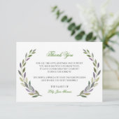 水彩葉サンキューカード |記念カード サンキューカード (スタンド正面)