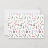 水彩葉サンキューカード |記念カード サンキューカード (裏面)