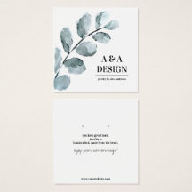 水彩葉ジュエリー表示カード
