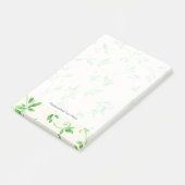 水彩葉パターン ポストイット (アングル)