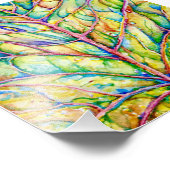 水彩葉写真プリント フォトプリント            (角)