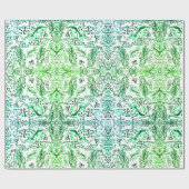 水彩葉巻き紙 ラッピングペーパー (フラット)