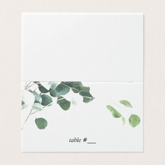 水彩葉座席表 – 折り曲げ (外部フラット)