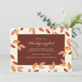 水彩葉感謝祭パーティー 招待状 (スタンド正面)