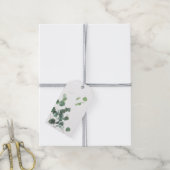 水彩葉結婚式の引き出物ラベル ギフトタグ (より糸付き)