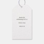 水彩葉結婚式の引き出物ラベル ギフトタグ (裏面)