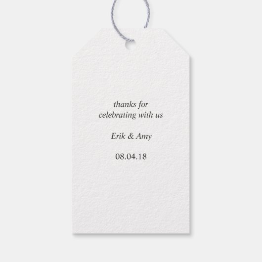 水彩葉結婚式の引き出物ラベル ギフトタグ (裏面)