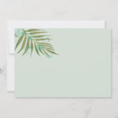 水彩葉製02写真と日付カードを保存 セーブザデート (裏面)