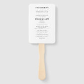 水彩葉金ゴールド幾何学模様結婚枠 ハンドファン (裏面)