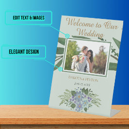 水彩葉08a写真 台座サイン