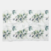 水彩葉 キッチンタオル (横)