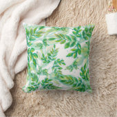 水彩葉 クッション (ブランケット)