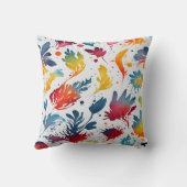 水彩葉 クッション (裏面)