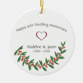 水彩葉 セラミックオーナメント (正面)