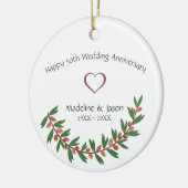 水彩葉 セラミックオーナメント (左)