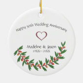 水彩葉 セラミックオーナメント (裏面)