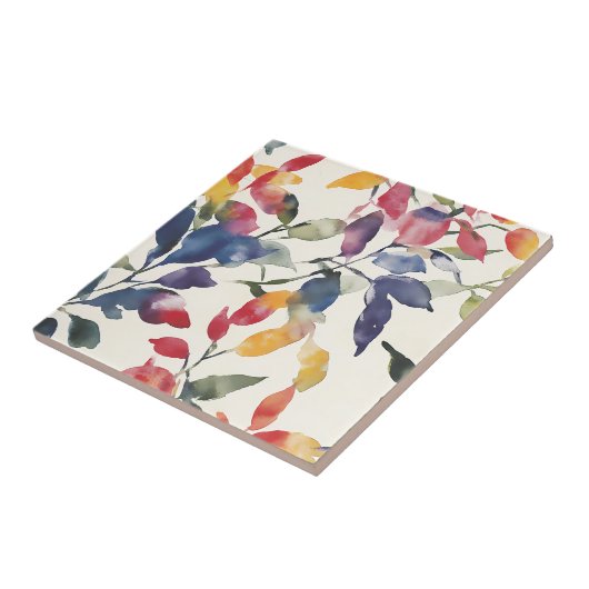 水彩葉 タイル (側面)