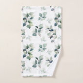 水彩葉 バスタオルセット (ハンドタオル)