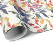 水彩葉 ラッピングペーパー (ロールコーナー)