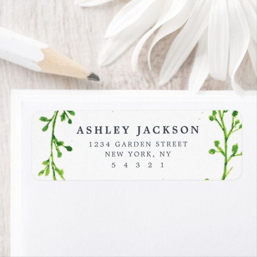 水彩葉 ラベル (インサイチュ)