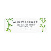 水彩葉 ラベル (正面)