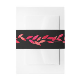 水彩葉 招待状ベリーバンド