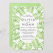 水彩葉 招待状 (正面/裏面)