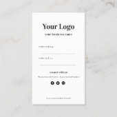 水彩葉 紹介カード (裏面)