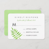 水彩葉RSVP 出欠カード (正面/裏面)