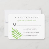 水彩葉RSVP 出欠カード (正面)