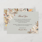 水彩葬儀サンキューカード |記念カード サンキューカード (正面/裏面)