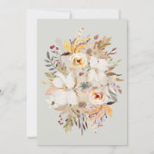 水彩葬儀招待状 思い出を愛する| 招待状 (裏面)