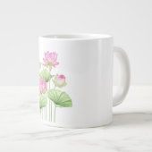 水彩蓮の美学 特製マグカップ ジャンボコーヒーマグカップ (正面右)