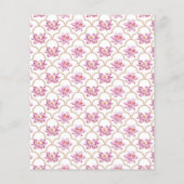 水彩蓮の花インディアン結婚ズ チラシ (裏面)