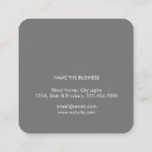 水彩蓮の花ヒーリングマ絵を描ッサージヨガ スクエア名刺 (裏面)