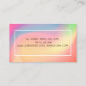 水彩蓮ヨガカラフル 名刺 (裏面)