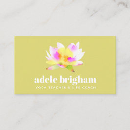 水彩蓮ヨガ先生&ライフコーチ 名刺