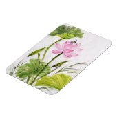 水彩蓮絵画花2 マグネット (左側)