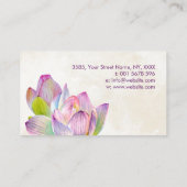 水彩蓮花名刺 名刺 (裏面)