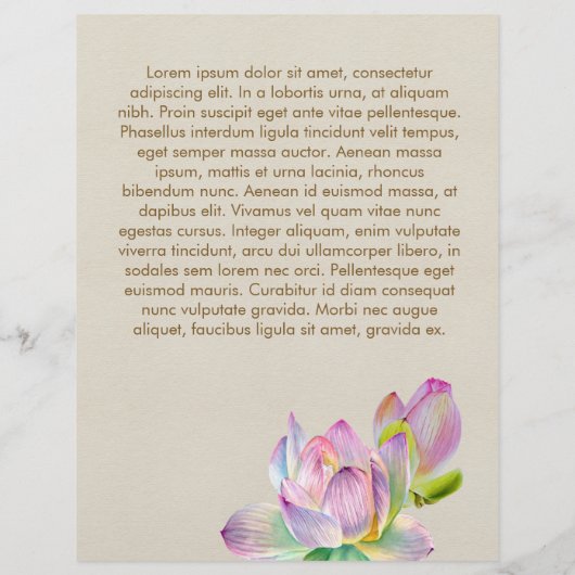 水彩蓮花 チラシ (裏面)