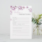 水彩薄紫さくらんぼ花のベビー予測 (スタンド正面)