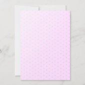 水彩薄紫バラ水玉模様保存日付 セーブザデート (裏面)