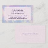 水彩薄紫ピンクグラデーションシエレガント 名刺 (正面/裏面)