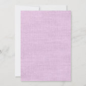 水彩薄紫ブライダルシャワー招待 招待状 (裏面)