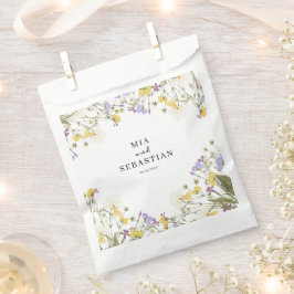 水彩薄紫結婚ズ フェイバーバッグ