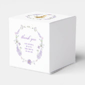 水彩薄紫花最初の共産キューブ フェイバーボックス (裏面サイド)