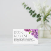 水彩薄紫花本依頼 エンクロージャーカード (スタンド正面)