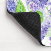 水彩薄紫花 マウスパッド (コーナー)